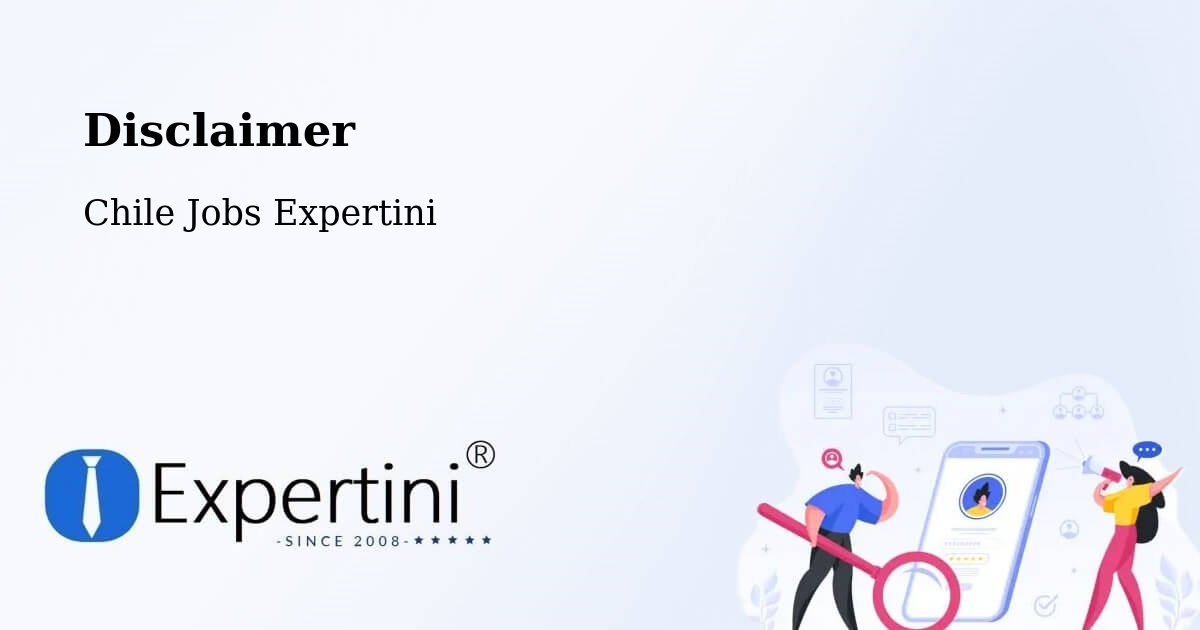 Disclaimer – Recoleta - Chile Jobs Expertini